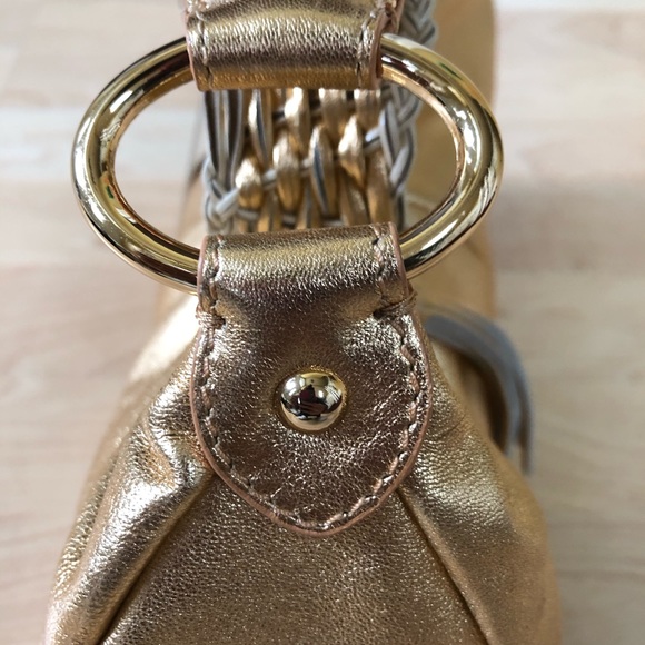 NEW Via Spiga Gold ‘Madeline’ Leather Shoulder Bag